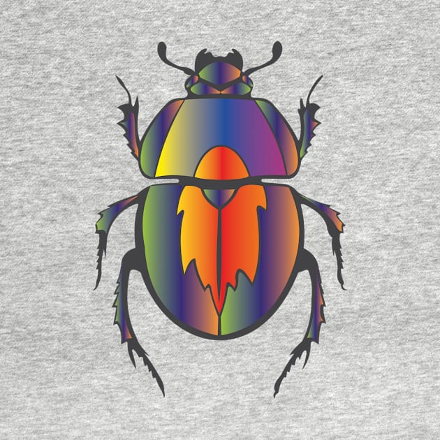 Scarab Beetle by mypointink